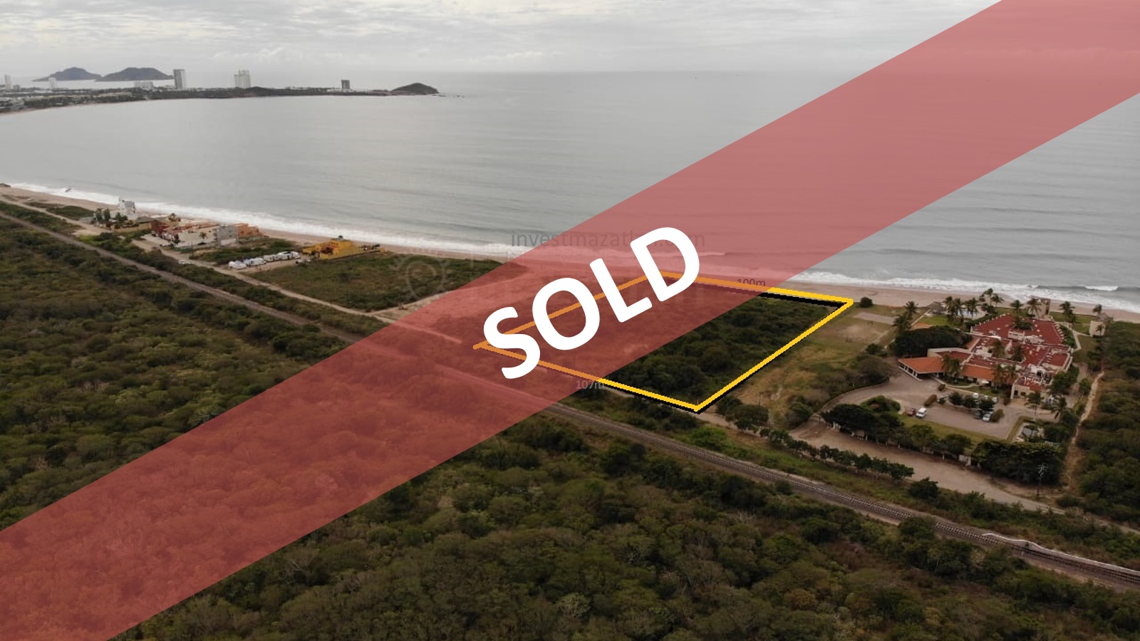 Great developer lot in Nuevo Mazatlan with a 328ft beach frontage – PRICE REDUCTION!