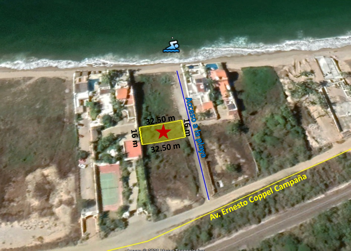 Land for sale a few steps from the beach – PLAYA EL DELFIN!